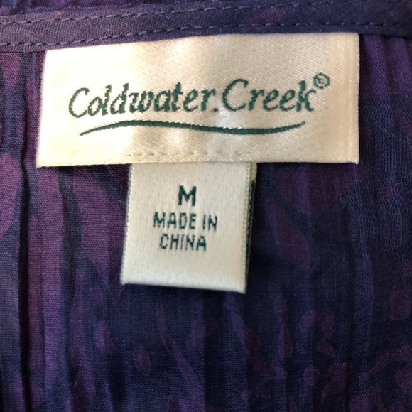 Coldwater Creek Purple Shirt - Picture 5 of 5